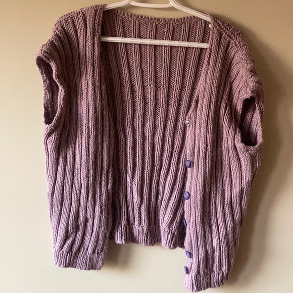 Purple knit vest - Picture 1 of 2